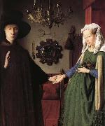Jan Van Eyck Details of Portrait of Giovanni Arnolfini and His Wife France oil painting artist